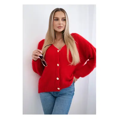 Kesi Włoski Button-down sweater red