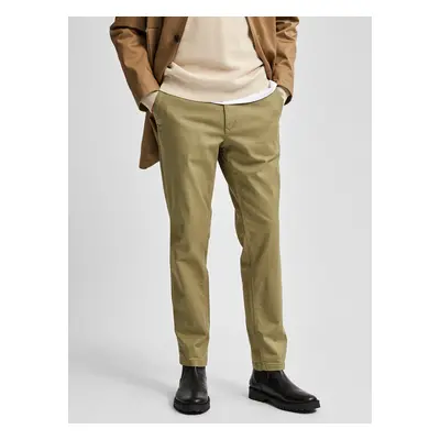 Khaki chino pants Selected Homme Miles - Men's