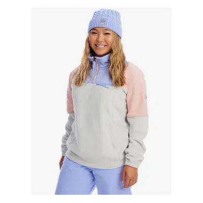 Light Grey Women's Fleece Sweatshirt Roxy Chloe Kim - Women