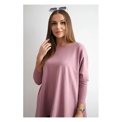 Oversize blouse dark pink