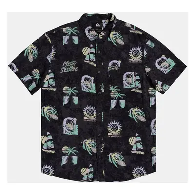 Black Patterned Shirt Quiksilver - Men