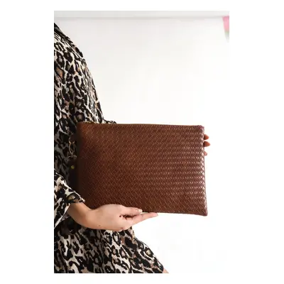 Capone Outfitters Knitted Patterned Paris Women's Clutch Bag