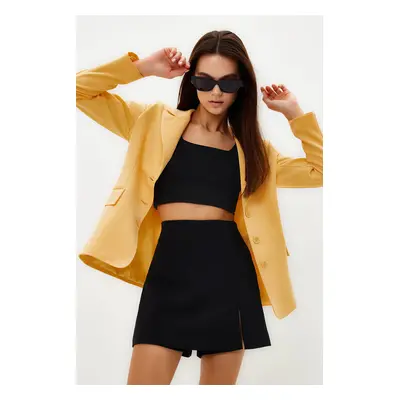 Trendyol Light Orange Regular Lined Buttoned Woven Blazer Jacket