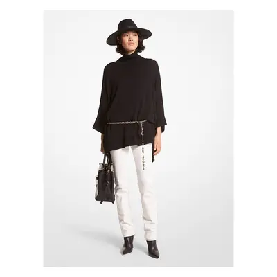 Michael Kors Poncho - PONCHO W. MK CHARM BELT black