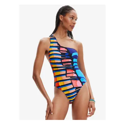 Black women's striped swimsuit Desigual Amazonas - Women