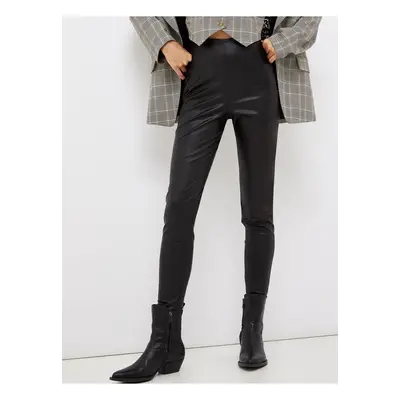 Black Leatherette Trousers Liu Jo - Ladies