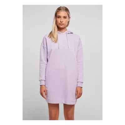 Women's Organic Oversized Terry Lilac Hooded Terry Dress