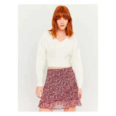 Flowered Wine Skirt TALLY WEiJL - Women