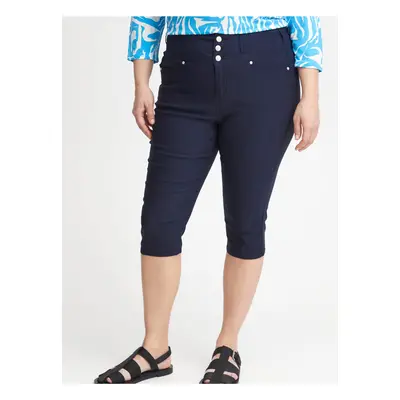 Dark blue women's three-quarter pants Fransa - Women's