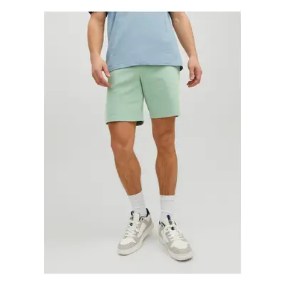 Light green men's basic sweat shorts Jack & Jones New Ba - Men's