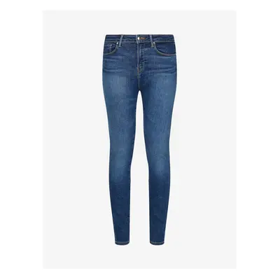 Blue women's skinny fit jeans Tommy Hilfiger High Flex Seaml Como - Women's