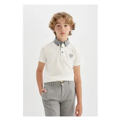 DEFACTO Boy's Short Sleeve Polo T-Shirt