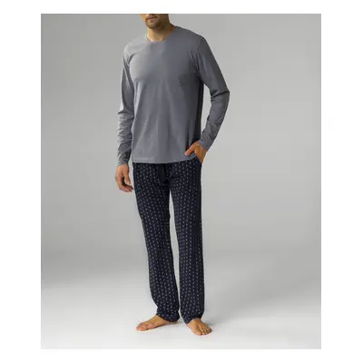 Men's Atlantic pajamas - gray/garnet