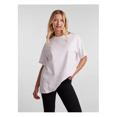 White Oversize T-Shirt Pieces Rina - Women