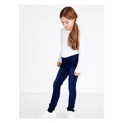 Dark blue girl's jeans name it Polly - unisex