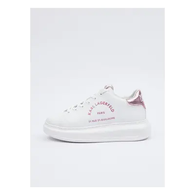 White leather women's sneakers KARL LAGERFELD - Women's