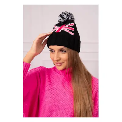 Kesi Cap with a pompom Elizabeth K386 black