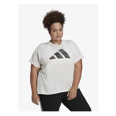 Cream Women's Heathed T-Shirt adidas Performance - Women