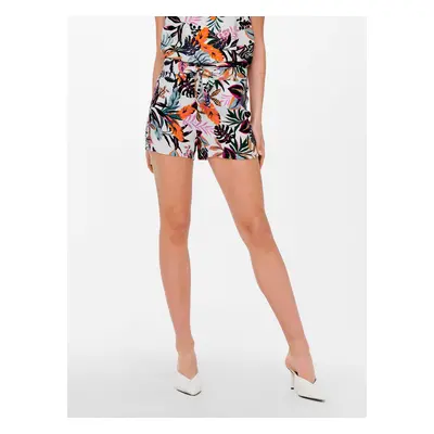 White patterned shorts JDY Staar - Women