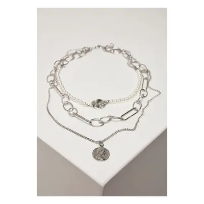 Ocean Layering Necklace - Silver Color