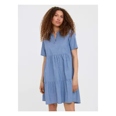 Blue dress VERO MODA Paulina - Women's