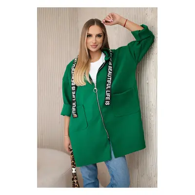 Kesi Włoski Hooded coat green