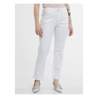 Orsay White Women's Boyfriend Jeans - Womens