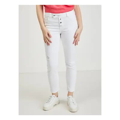 White Women's Slim Fit Jeans ORSAY - Women