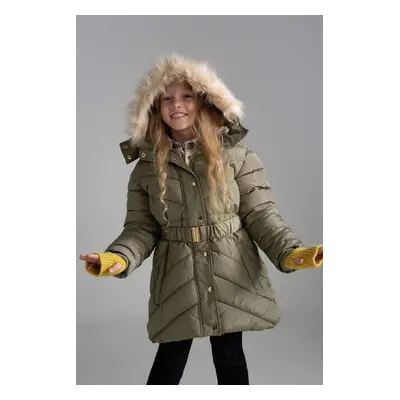 DEFACTO Hooded Faux Fur Lined Coat/Parka