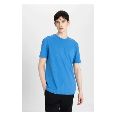 DEFACTO New Regular Fit Crew Neck Short Sleeve 100% Cotton Basic Plain T-Shirt