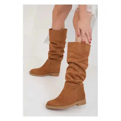 Soho Tan Suede Women's Boots