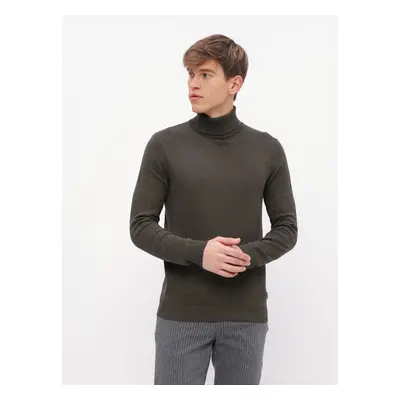 Khaki turtleneck Jack & Jones Emil - Men's