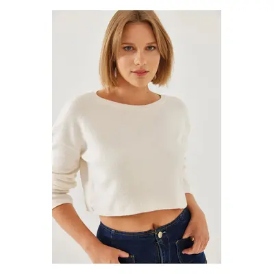 Bianco Lucci Women's Basic Ribbed Blouse