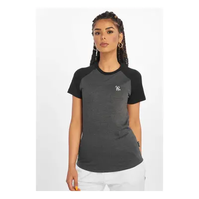 Women's T-shirt Aljezur anthracite/black