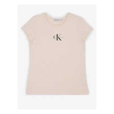 Light pink girly T-shirt Calvin Klein Jeans - Girls