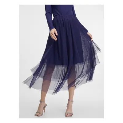 Dark blue women's skirt midi ORSAY - Women's