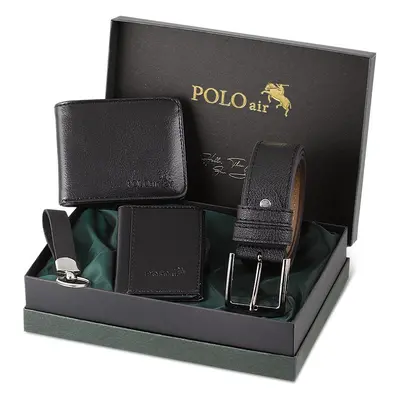 Polo Air Wallet - Black - Plain