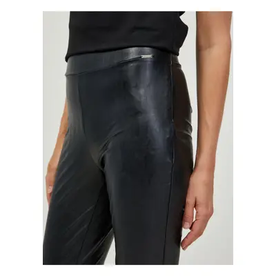 Black Leatherette Leggings Guess New Priscilla - Ladies