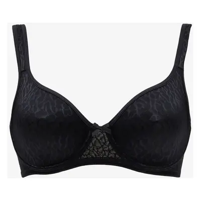 Black bra with small pattern DORINA - Women