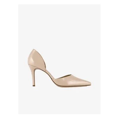 Beige women's leather pumps Högl Boulevard - Women