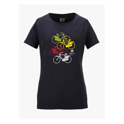 Dark blue women's T-shirt with killtec print - Women's