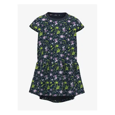 Dark blue girly floral dress name it Vigga - Girls