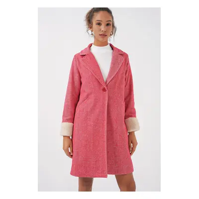 Bigdart Fish Back Cashew Coat - B.Red