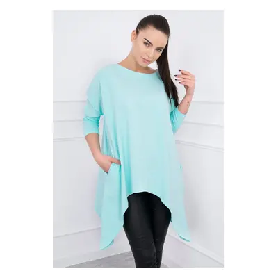 Oversize mint blouse