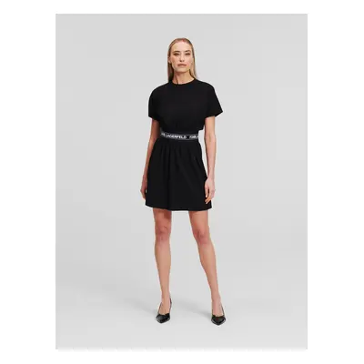 Black women's dress KARL LAGERFELD Logo - Women's