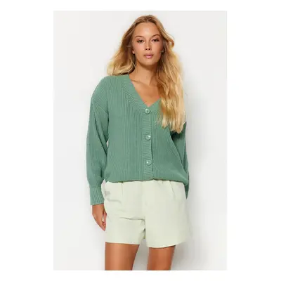 Trendyol Mint Basic kötöttáru Cardigan