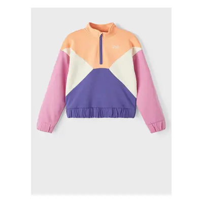 Orange-purple girl's sweatshirt name it Banina - Girls