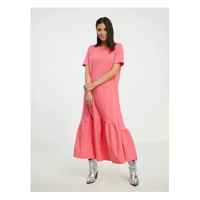 Pink women's maxi dress Fransa - Ladies