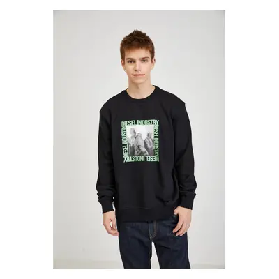 Black Men's Sweatshirt Diesel - Men