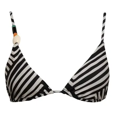 DEFACTO Fall In Love Regular Fit Striped Triangle Bikini Top